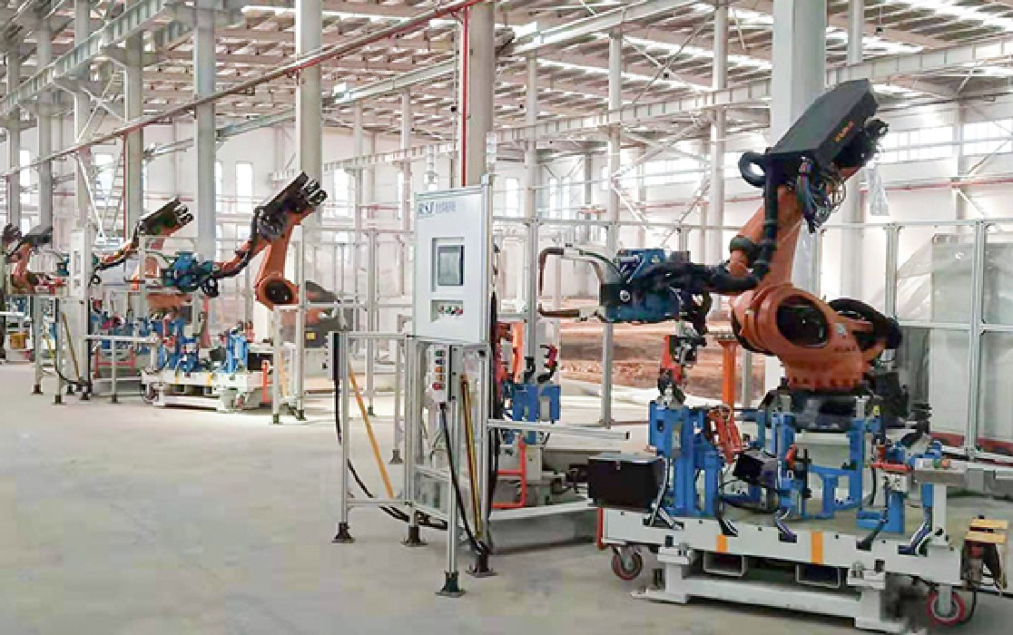 點焊機機器人工作站